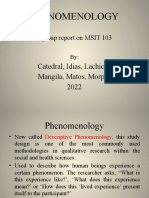 Phenomenology GR Report