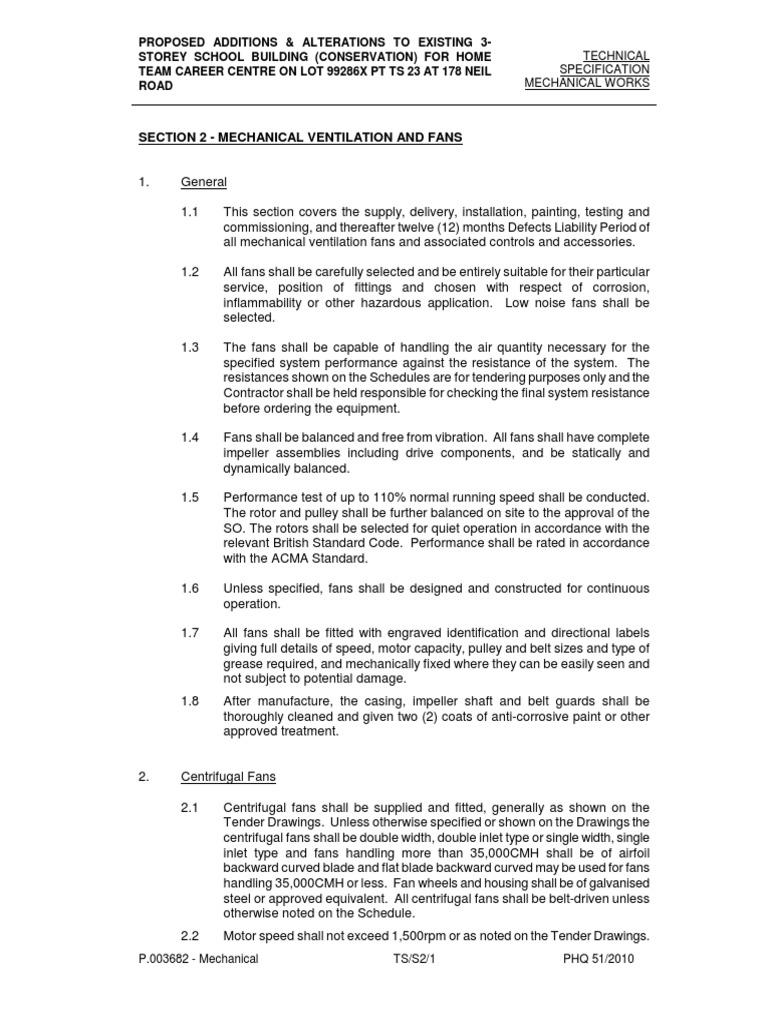 Section 02 - MV & Fans | PDF | Mechanical Engineering | Manufactured Goods
