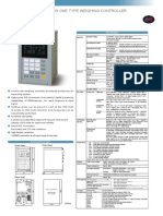 All in One Type Weighing Controller: Specification