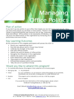 Managing Office Politics Outline