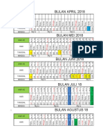 Kalender Minggu Juli 2018