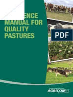 Reference Manual For Quality Pastures