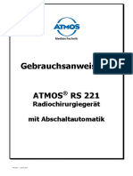 Gebrauchsanweisung ATMOS RS221