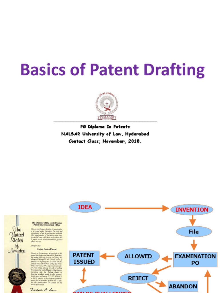 Basics of Patent Drafting 01 PDF Patent Claim Patent
