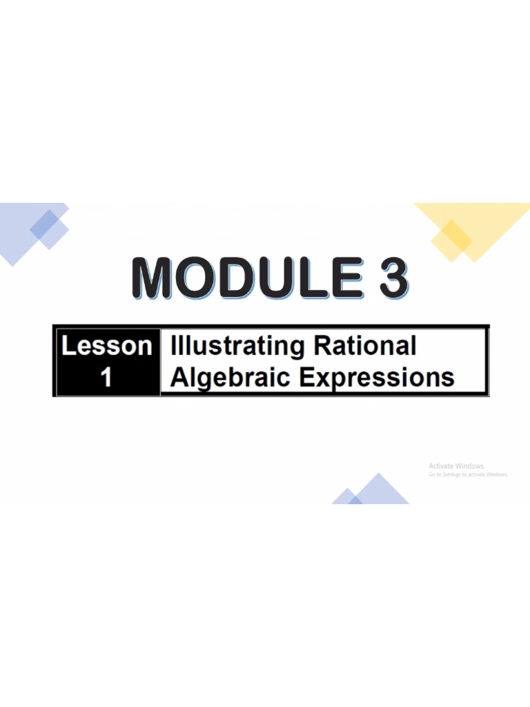 Module 3 Math | PDF