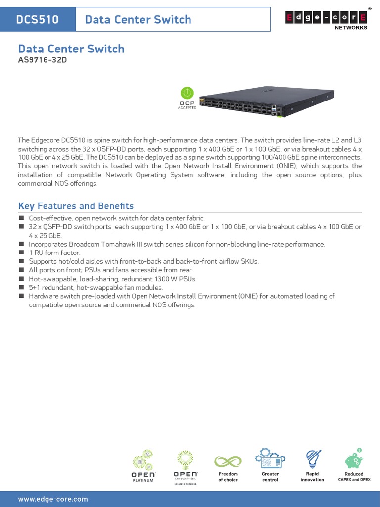 Data Center Switch Data Center Switch: Key Features and Benefits | PDF ...