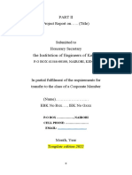 Mechanical Iek Standard Format For Project Report Part-2-1