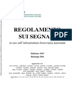 01 - Regolamento Sui Segnali Ed.1947 Rist.2016