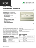 U389A and U389B Electric Meters For Active Energy