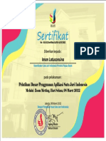 Sertifikat Papuabarat Iman Latuconsina