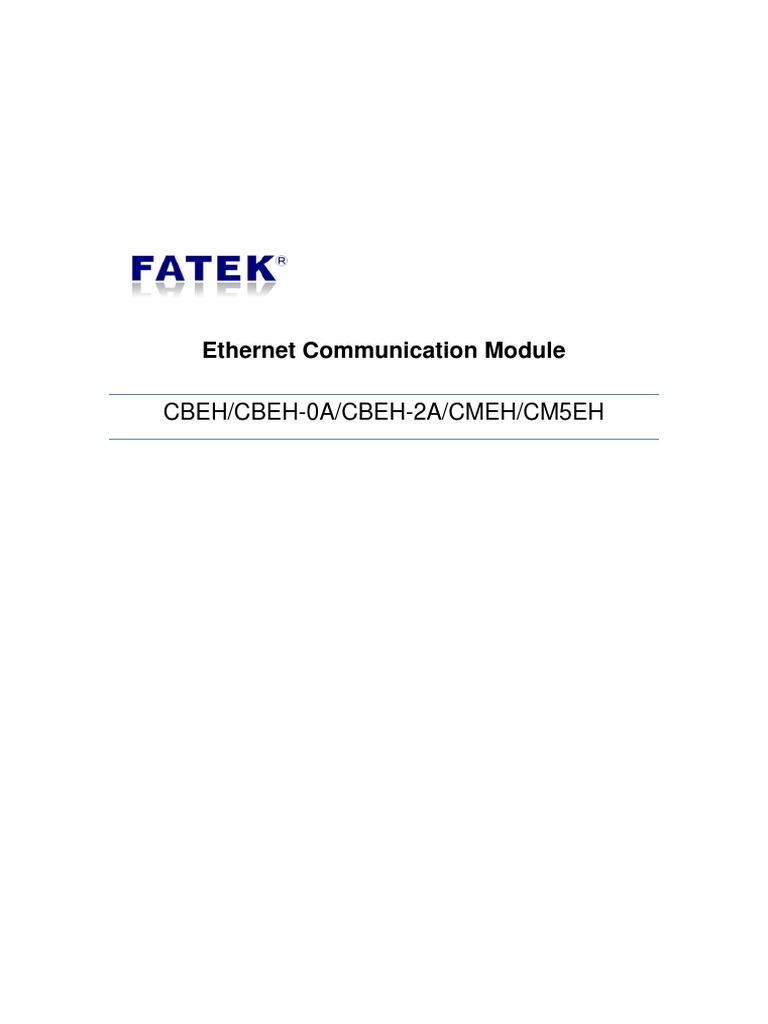 Ethernet Communication Module Manual en | PDF | Port (Computer ...