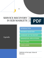 Service Recovery