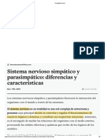 Sistema Nervioso Simpático y Parasimpático