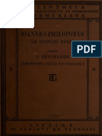 Reichardt. Joannis Philiponi de Opificio Mundi Libri VII. 1897.