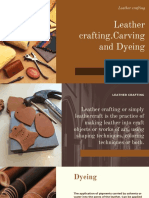 Leather Crafting - Carving and Dyeing