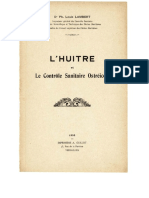 L"Huitre: Le Contrôle Sanitaire Ostréicole