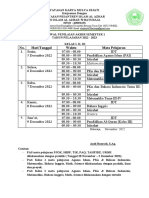 Jadwal PAS-1