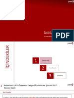 YASED - Rakamlarla Uluslararasi Dogrudan Yatirimlar - Mart 2022