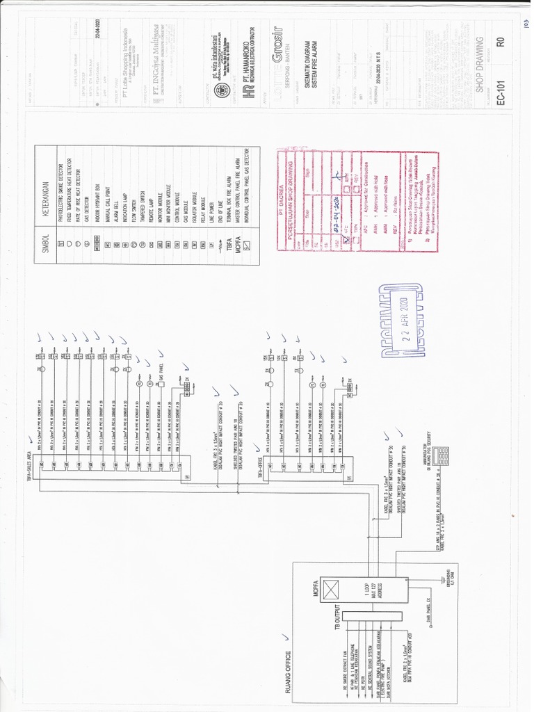 Ec-101 - Skematik Fire Alarm | PDF