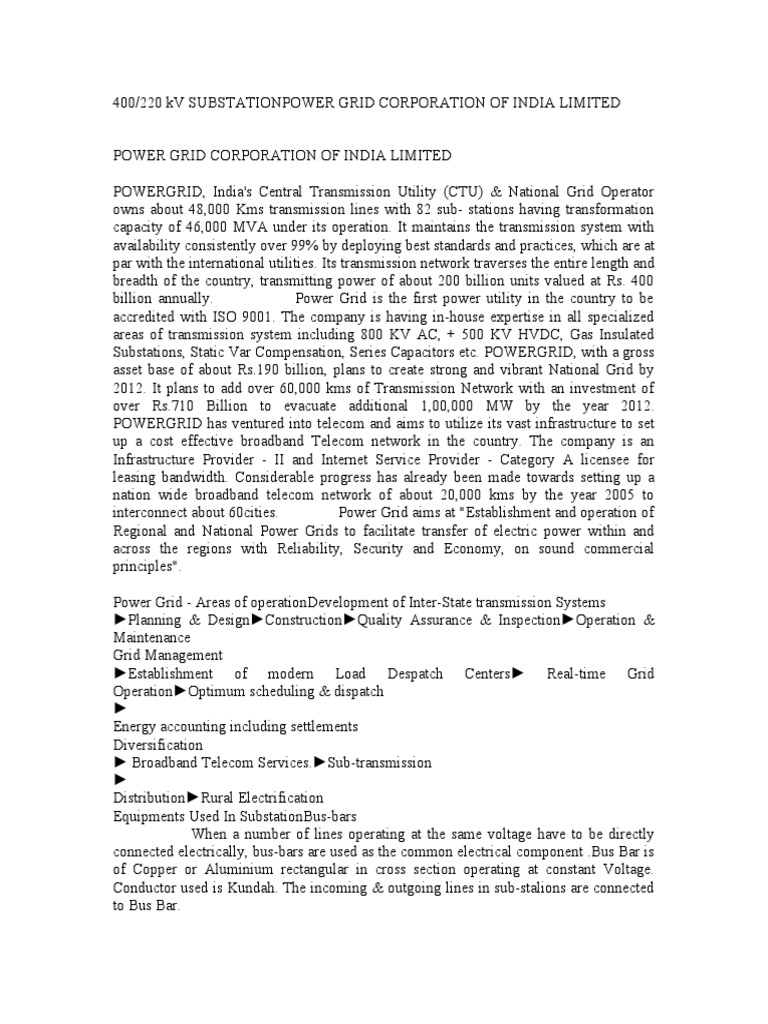 Power Grid400 | PDF | Insulator (Electricity) | Electric Power Transmission