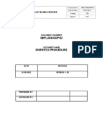 SEPL 2022 02 - Dispatch Procedure