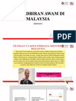 Topik 2 Sistem Pentadbiran Awam Di Malaysia
