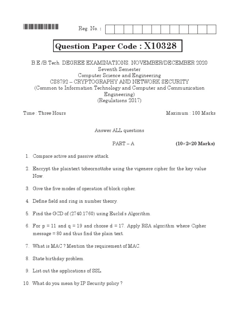 CSE-ND-2020-CS 8792-Cryptography and Network Security-488165205 