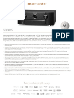 Marantz SR6015 Product Info Sheet EU 2022