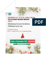 Proposal Perayaan Natal Oikumene Keluarga Besar Polmed Tahun 2022 - 2