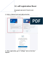 PAYPAL Self Registration Boost