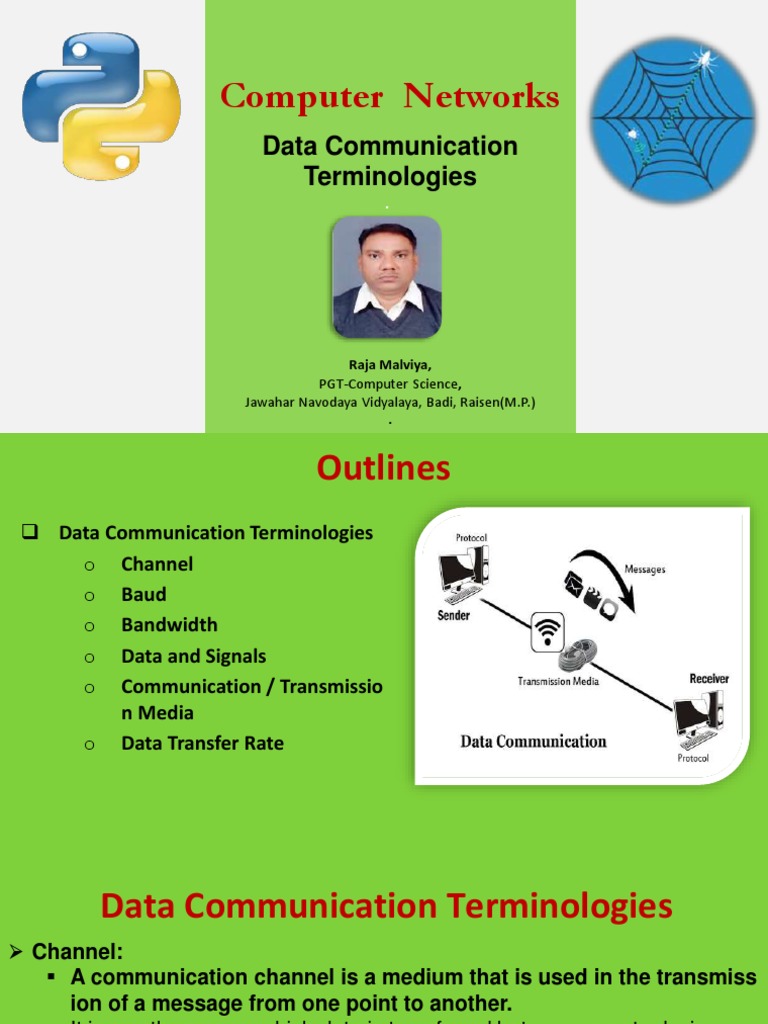 Xii Computer Networks Datacommunicationterminologies Pdf Bit