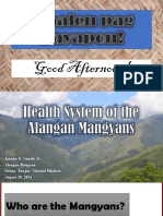 3 Health System of The Alangan Mangyans