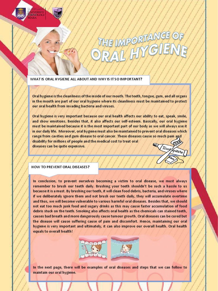Oral Hygiene Poster | PDF | Oral Hygiene | Causes Of Death