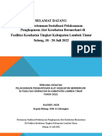 RK Pelaksanaan Penghapusan Alkes Bermerkuri - Sosialisasi