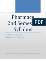 Pharmacy 2nd Semester Syllabus