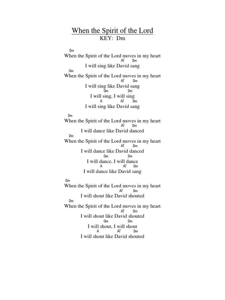 When the spirit of the lord pdf
