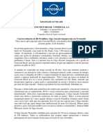 Cencosud Brasil Comercial S.A.: Comunicado Ao Mercado