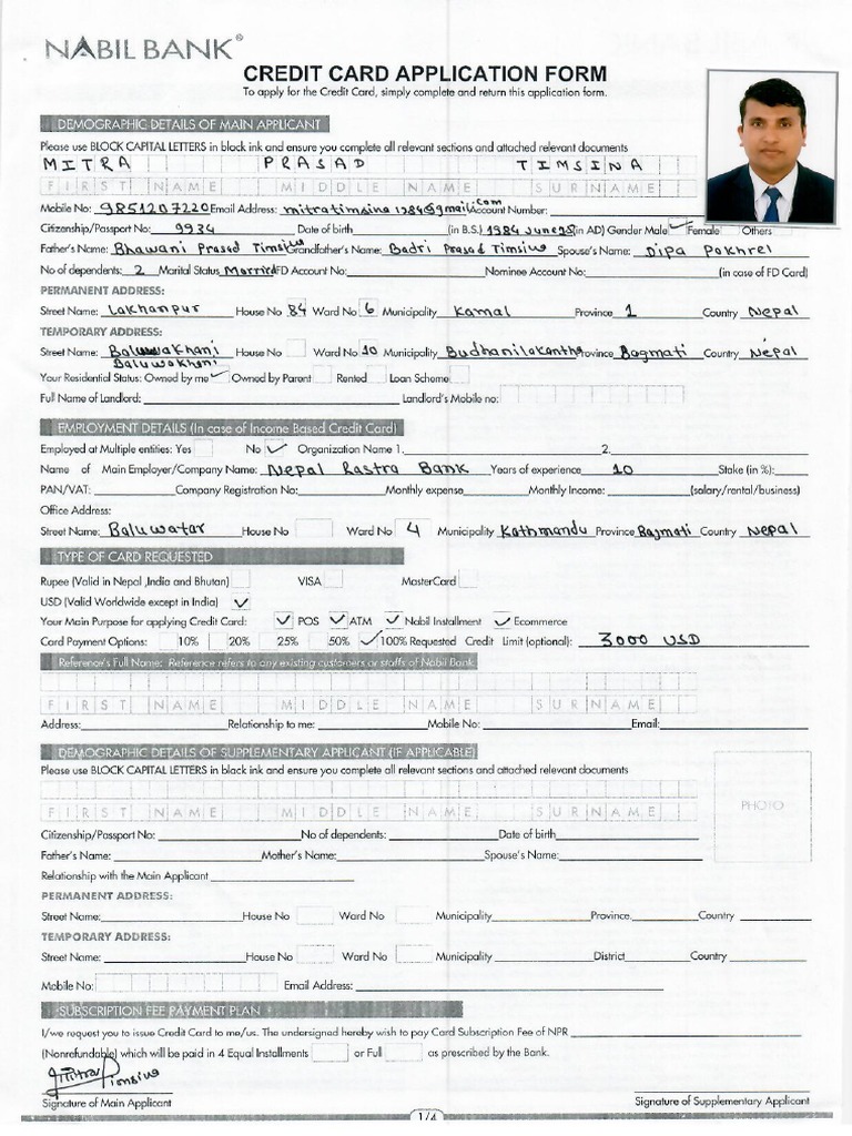 Form Scan Front | PDF