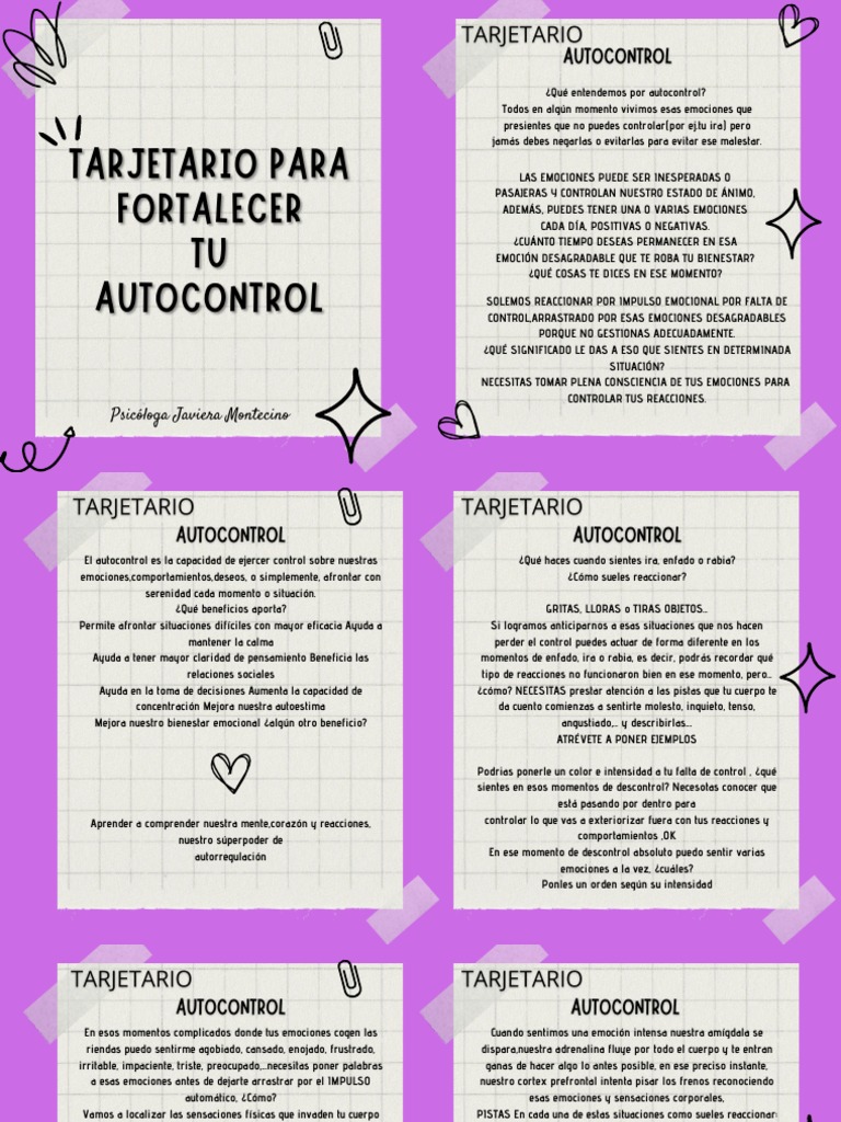 Estrategias para el Autocontrol Emocional | PDF | Las emociones | Ira