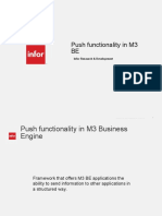 Push Functionality in M3 BE