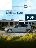 Volkswagen Golf R Line Spec Sheet
