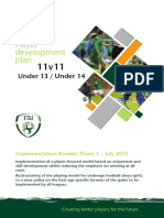 Player Development Plan: Under 13 / Under 14