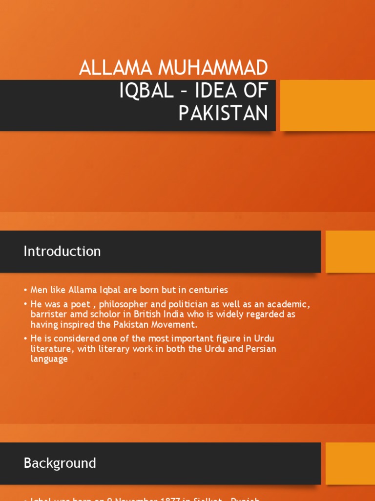 Allama Iqbal and Ideology of Pakistan | PDF