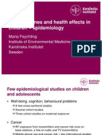 Mobile Phones and Health Effects in Children - Epidemiology