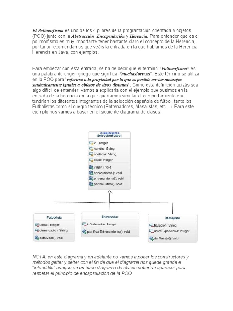 Polimorfismo en Programación Orientada a Objetos | PDF | Programación ...