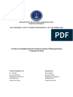 Fundamental and Technical Analysis of Housing Finance Companies