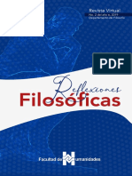 Reflexiones Filosóficas 2019 2 Sem