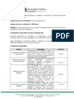 Diplomado en Didáctica y Evaluación en Educación Media Nov 2022