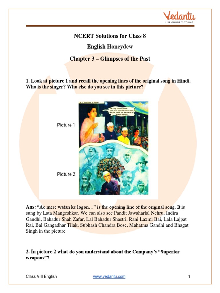 Class 8 English Honeydew Chapter 3 | PDF | British Raj