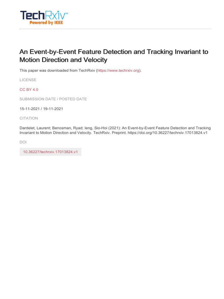 An Event-by-Event Feature Detection and Tracking Invariant To Motion ...